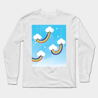 Clouds and Rainbows Long Sleeve T-Shirt